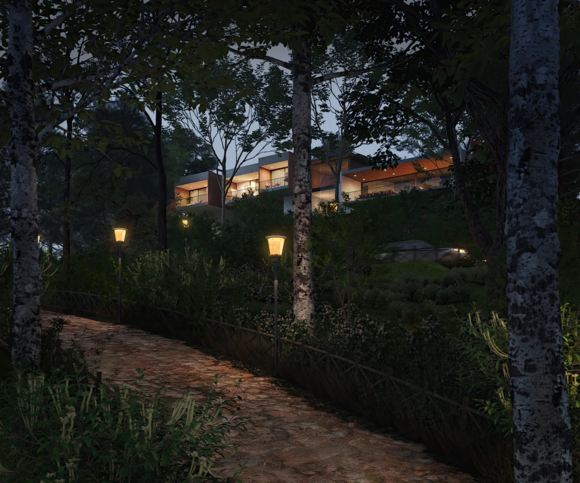 Final 230915 Hillstory Experience Centre Dusk View 01 M1 1